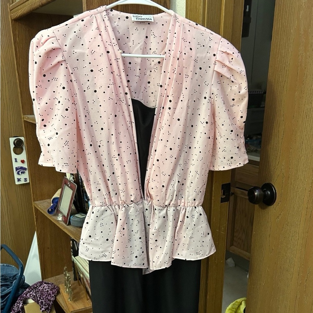 Women’s Dress. Beautiful pink and black design.